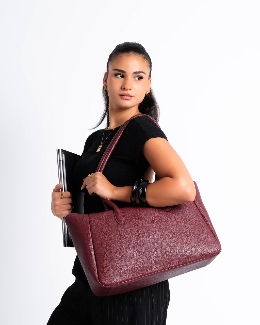 Liora Tote Burgundy