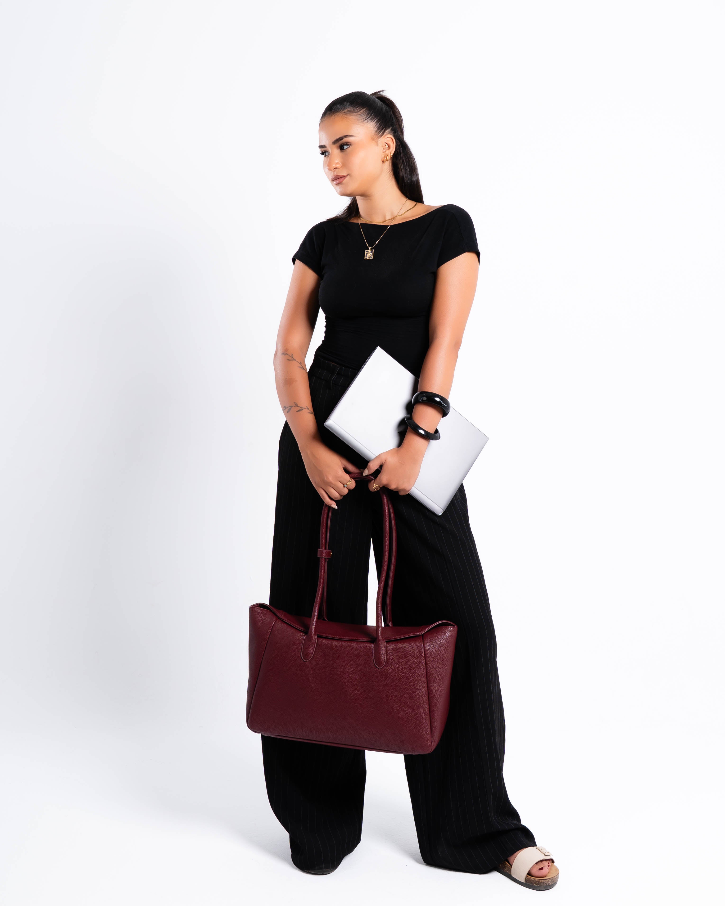 Liora Tote Burgundy