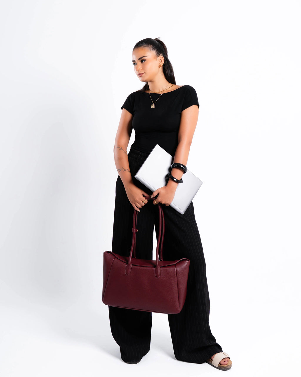 Liora Tote Burgundy