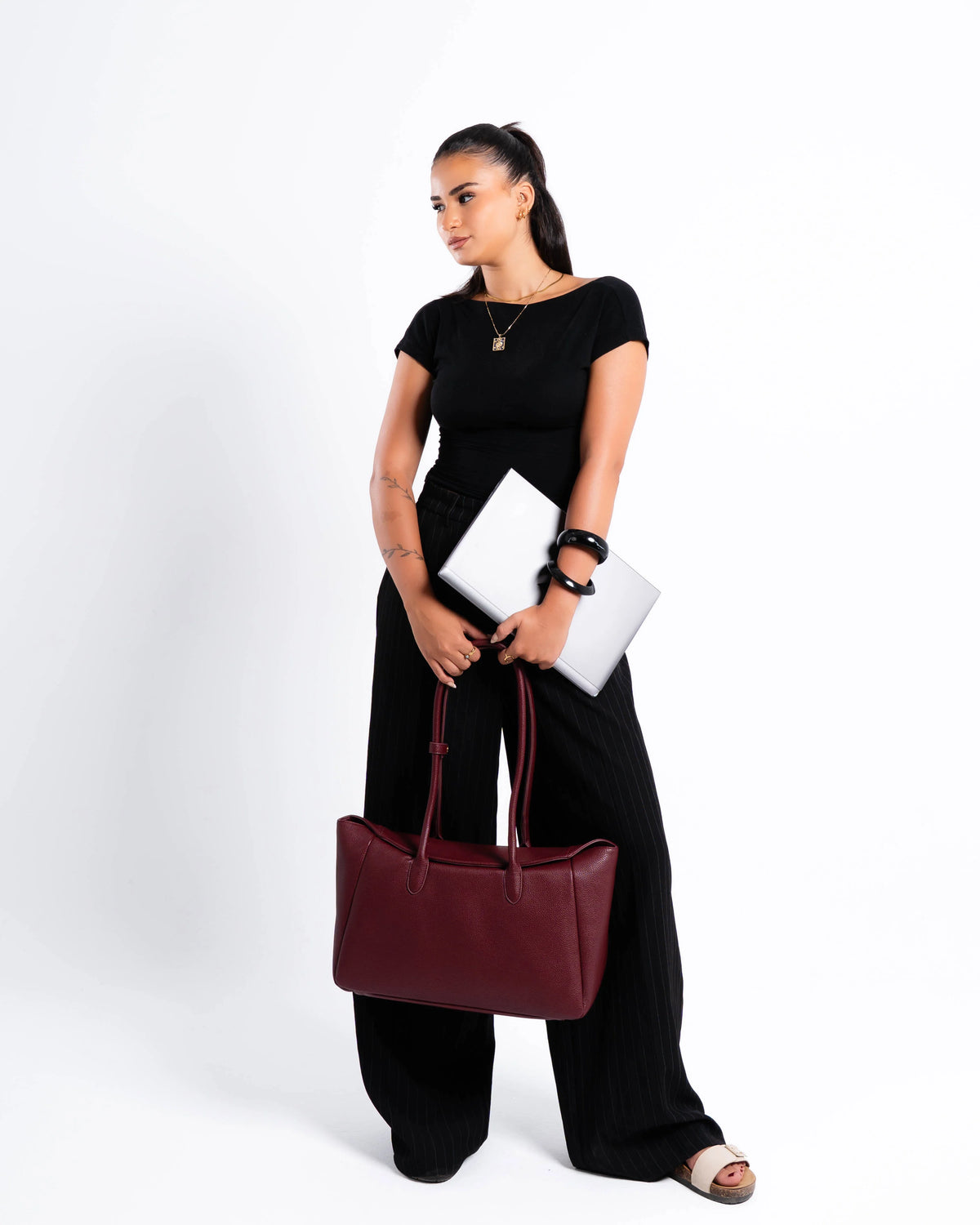 Liora Tote Burgundy