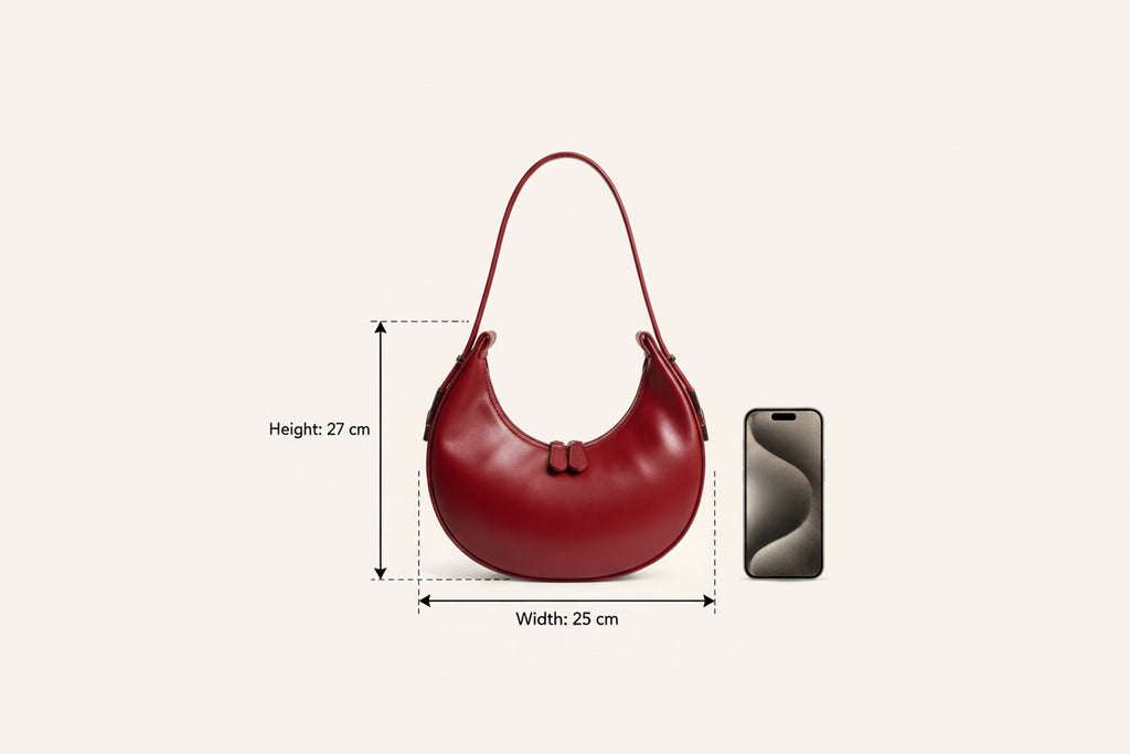 LUMI Crescent Burgundy