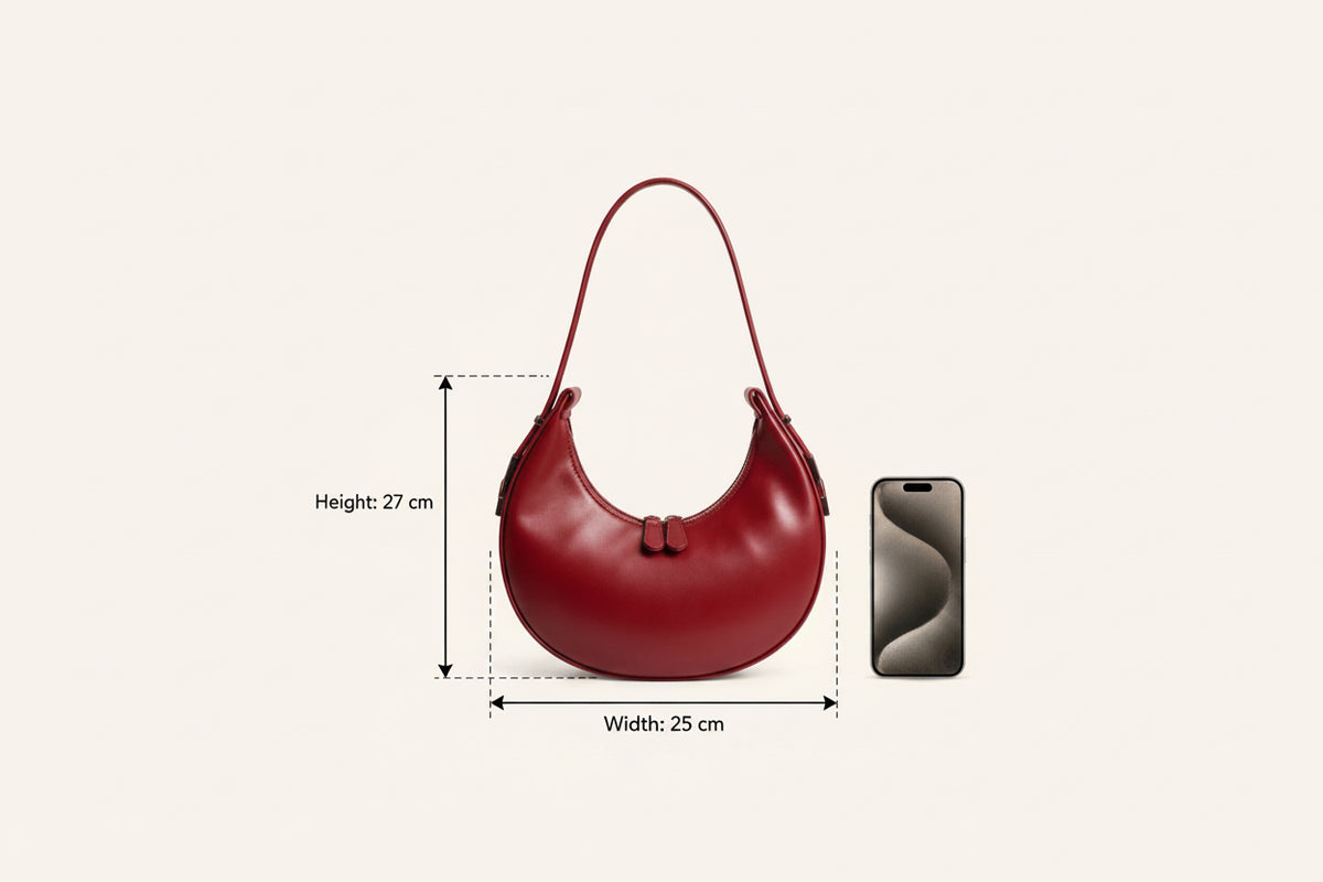 LUMI Crescent Burgundy